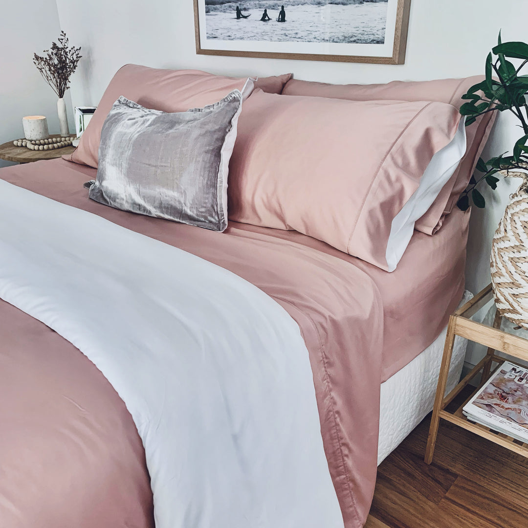 100% Organic Bamboo Duvet Cover with Fitted sheet Set