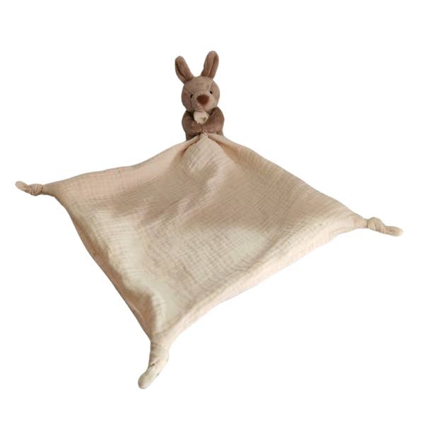 Petite Vous Jojo the Kangaroo Muslin Comfort Blanket