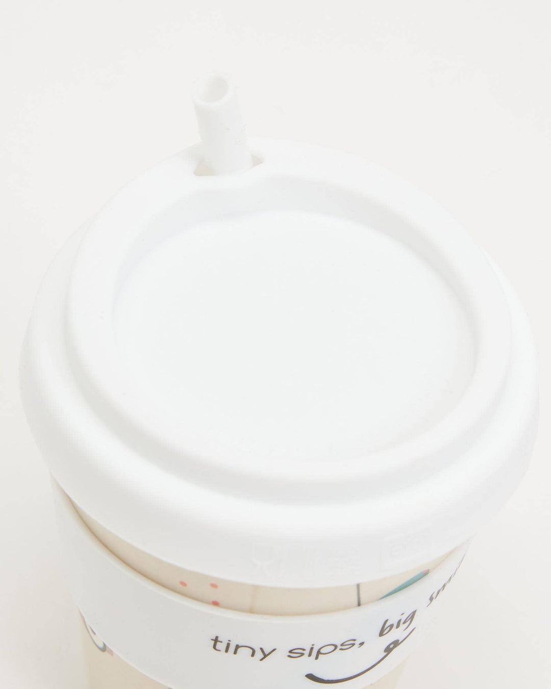 240ml Itti Bamboo Baby Cino Cup + 1 Straw - Zoom Zoom
