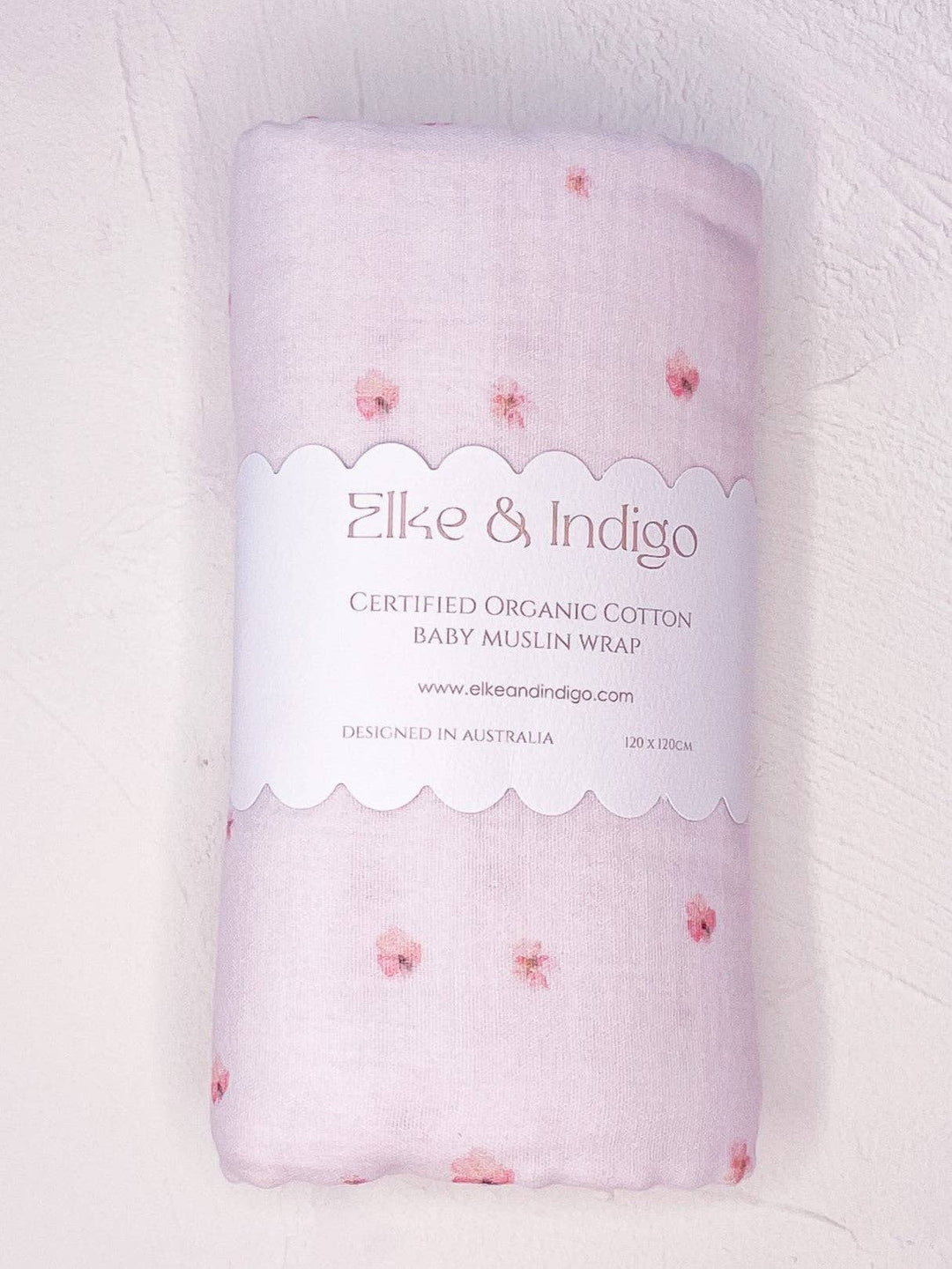Organic Cotton Muslin Wrap - Blossom