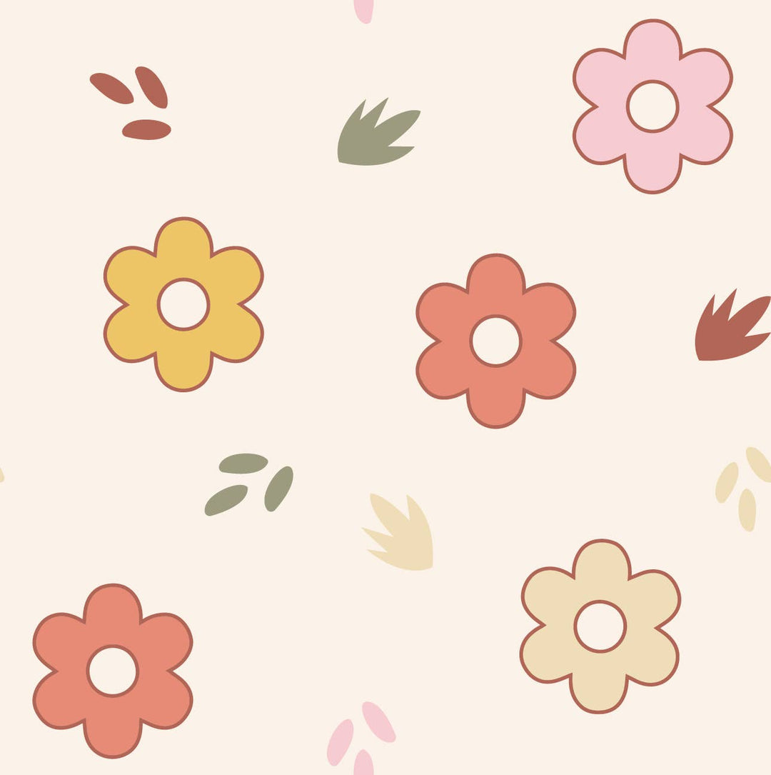 Itti Bamboo Baby Cino Cup + 2 Straws - Flower Power