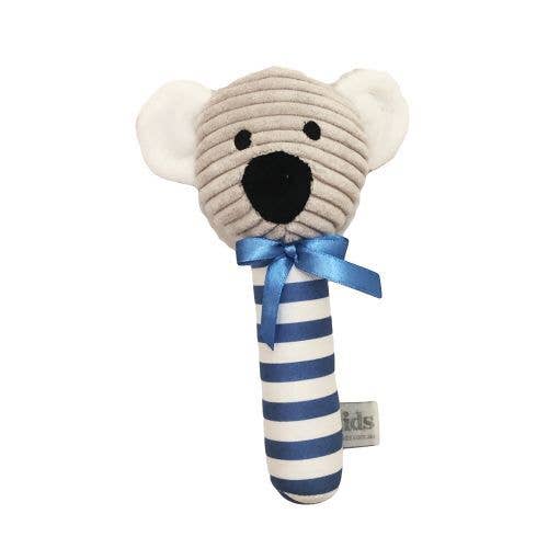 Koala Stick Rattle - Blue - 17cm