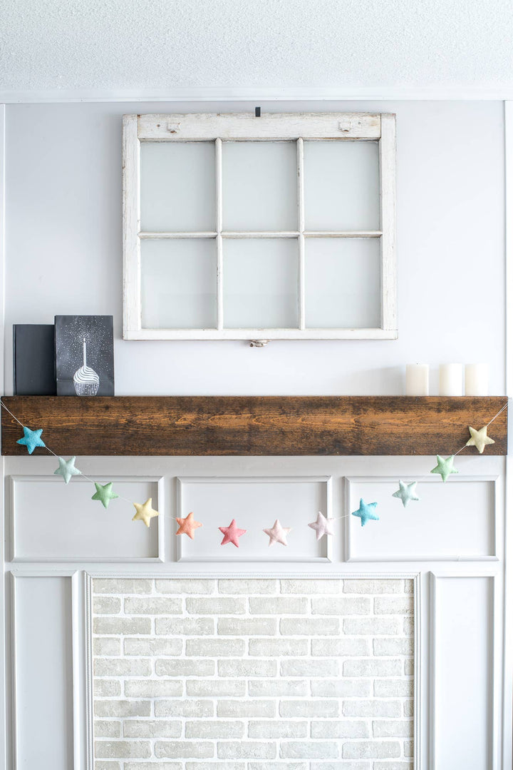 (Soft Rainbow) Star Garland - Party Decor  - Birthday