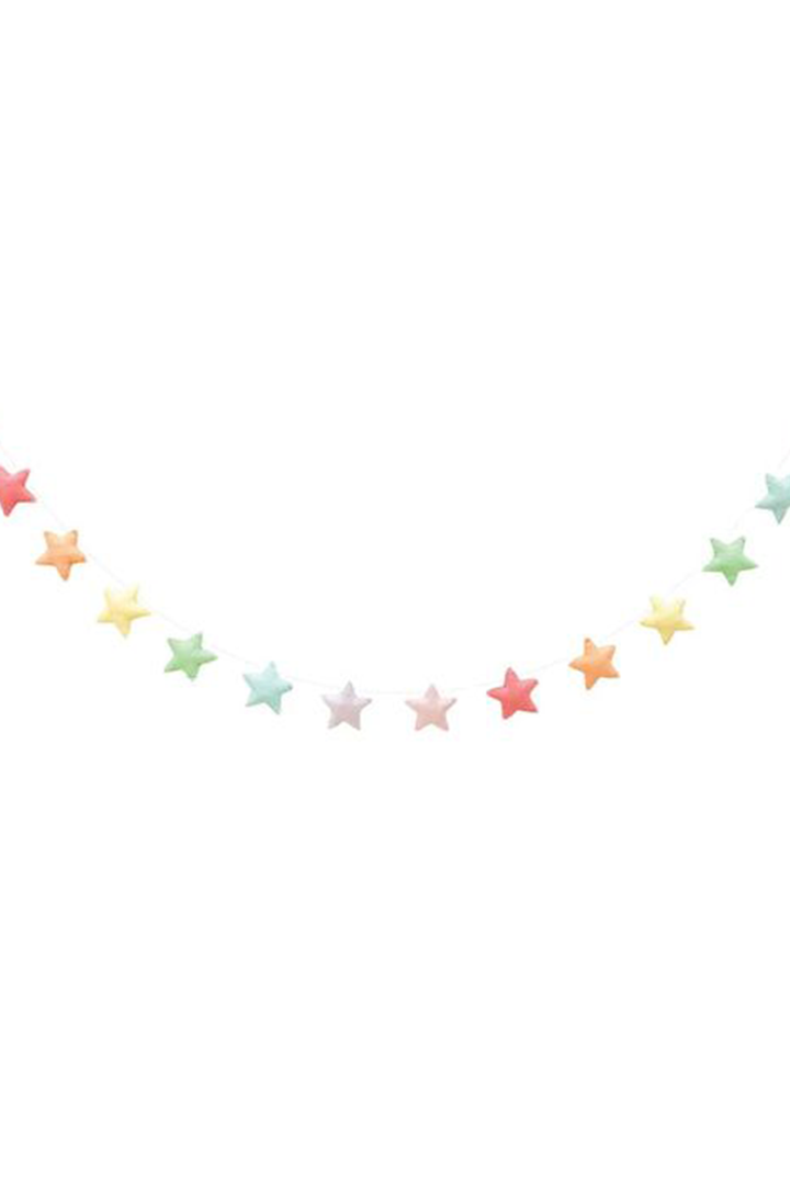 (Soft Rainbow) Star Garland - Party Decor  - Birthday