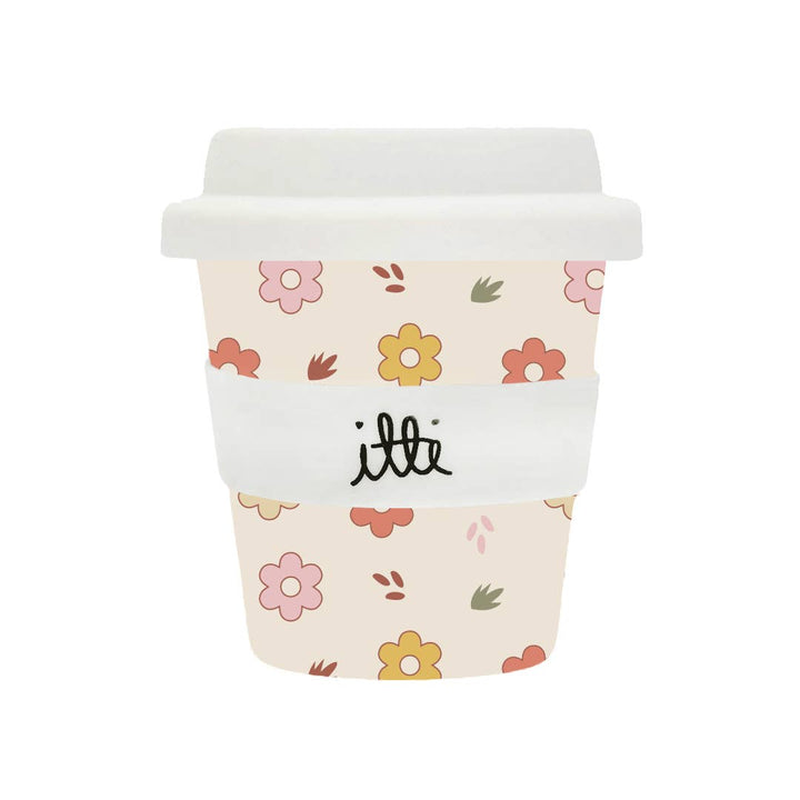Itti Bamboo Baby Cino Cup + 2 Straws - Flower Power