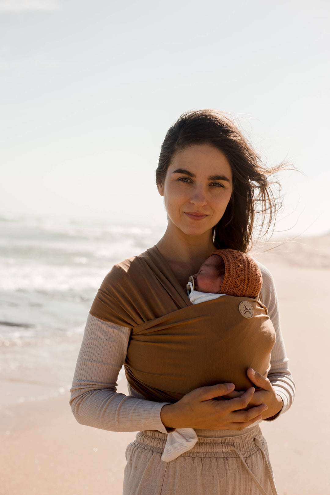 Baby Wrap Carrier - Camel