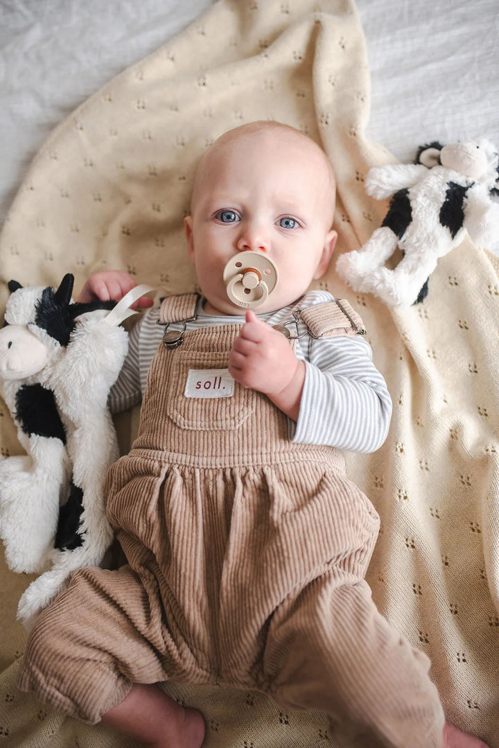 Mini Clover the Cow Rattle - Black