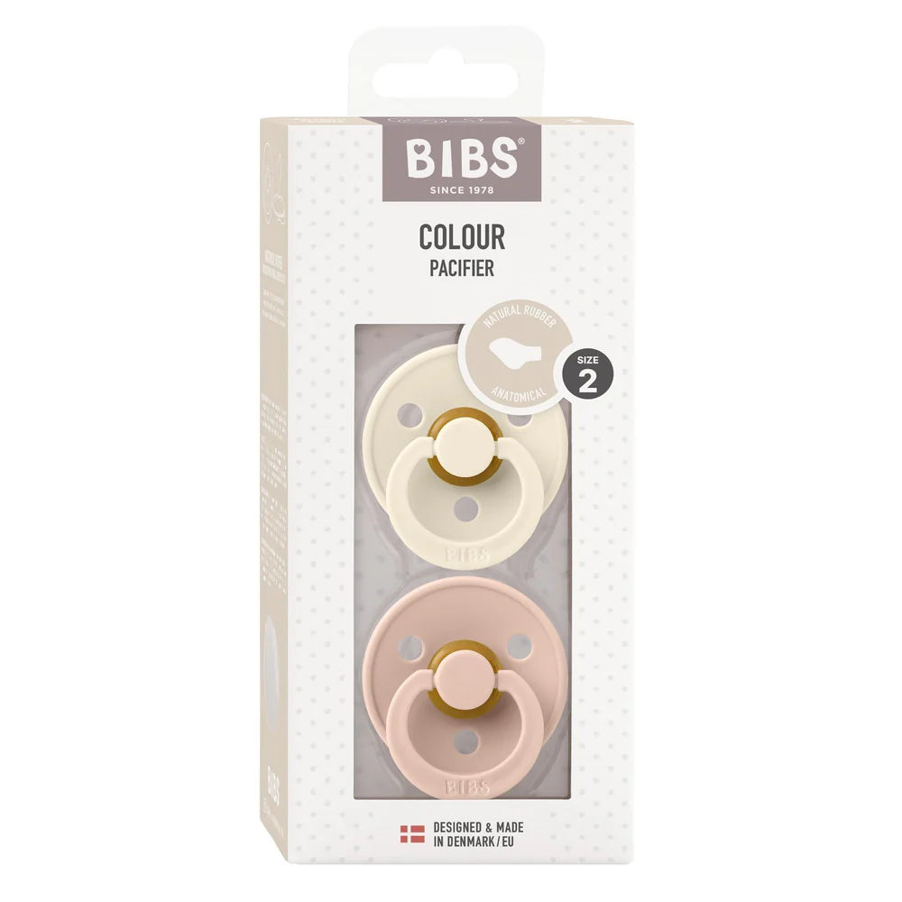BIBS pacifier S1 Ivory & Blush - (2pk)