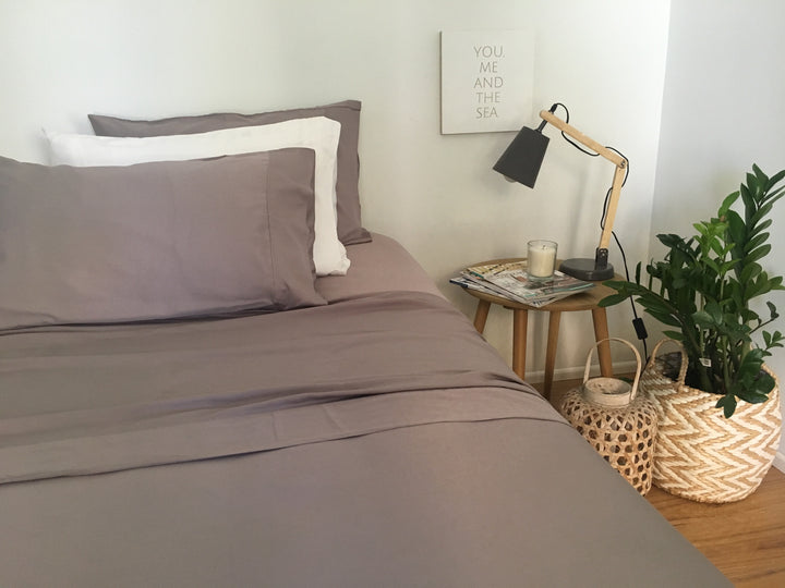 Bamboo pillow cases in Mocha colour