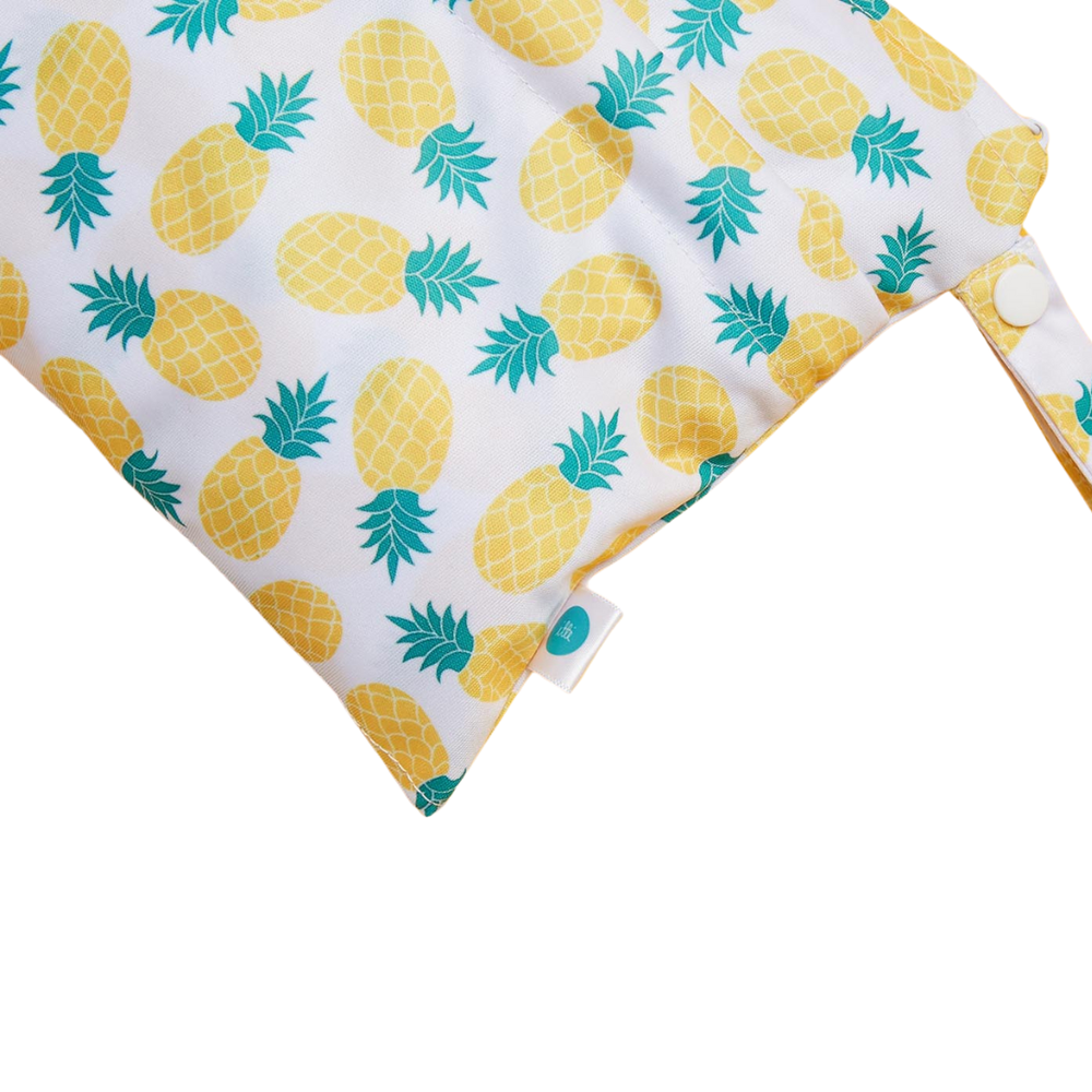 Small Double Pocket Wetbag Pineapple Delight