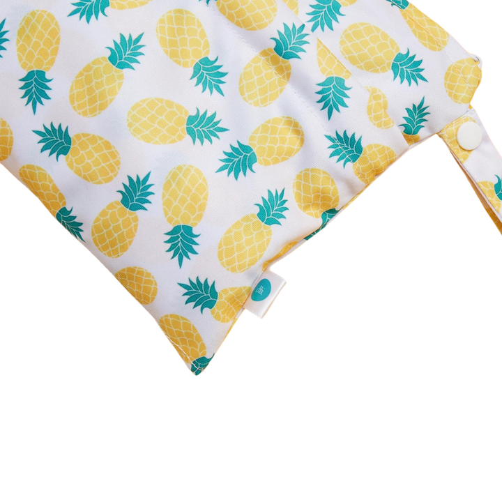 Small Double Pocket Wetbag Pineapple Delight