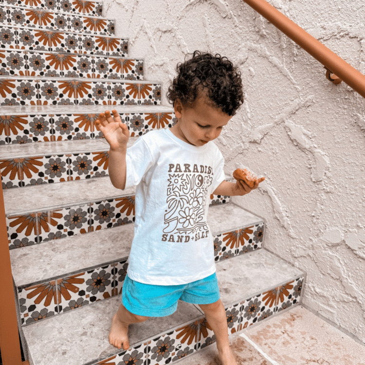 Blue Cord Shorts - Kids