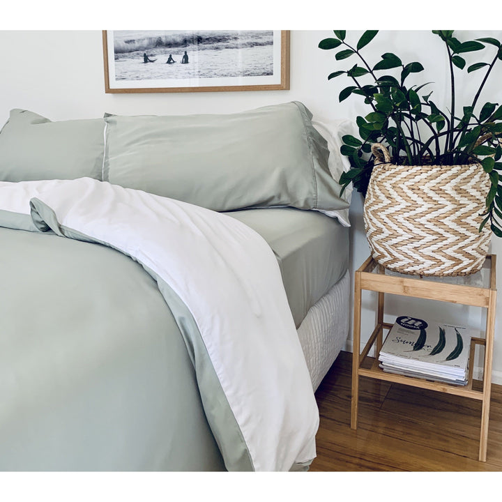 100% Organic Bamboo Duvet Cover with Fitted sheet Set