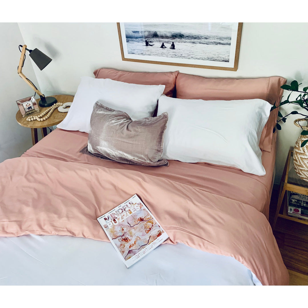 100% Organic Bamboo King Duvet/Doona Cover with pillow cases