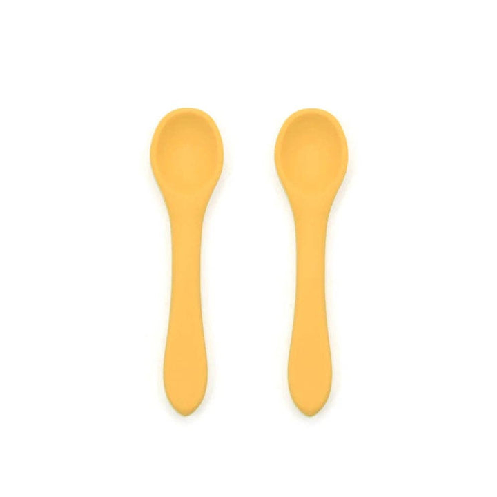 2-Pack Food Grade Silicone Baby Spoons in 6 Colors