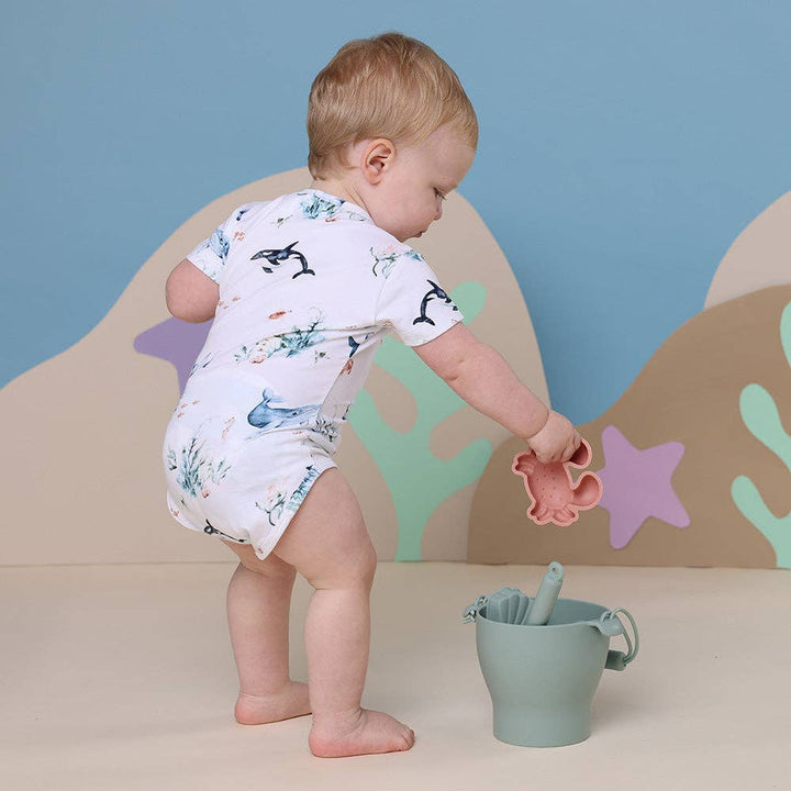 Ocean Short Sleeve Organic Bodysuit