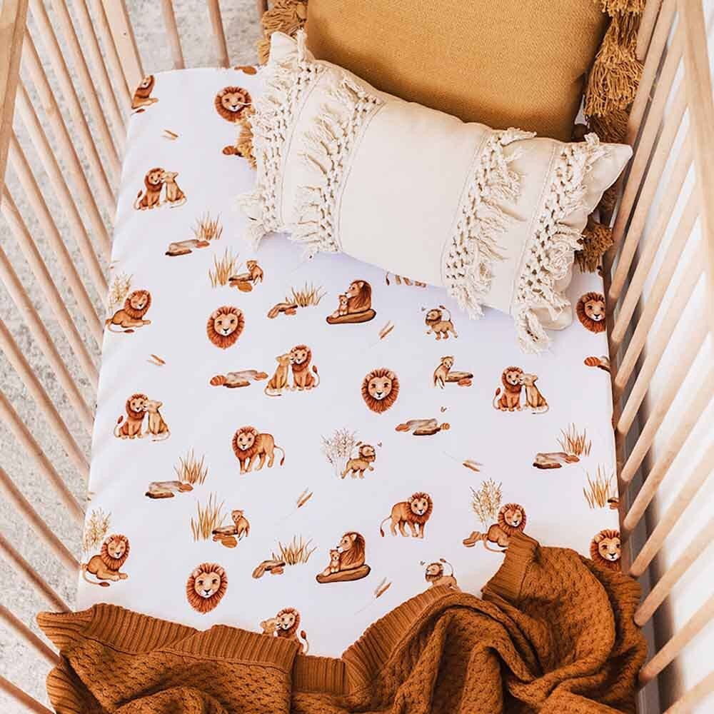 Lion Fitted Cot Sheet