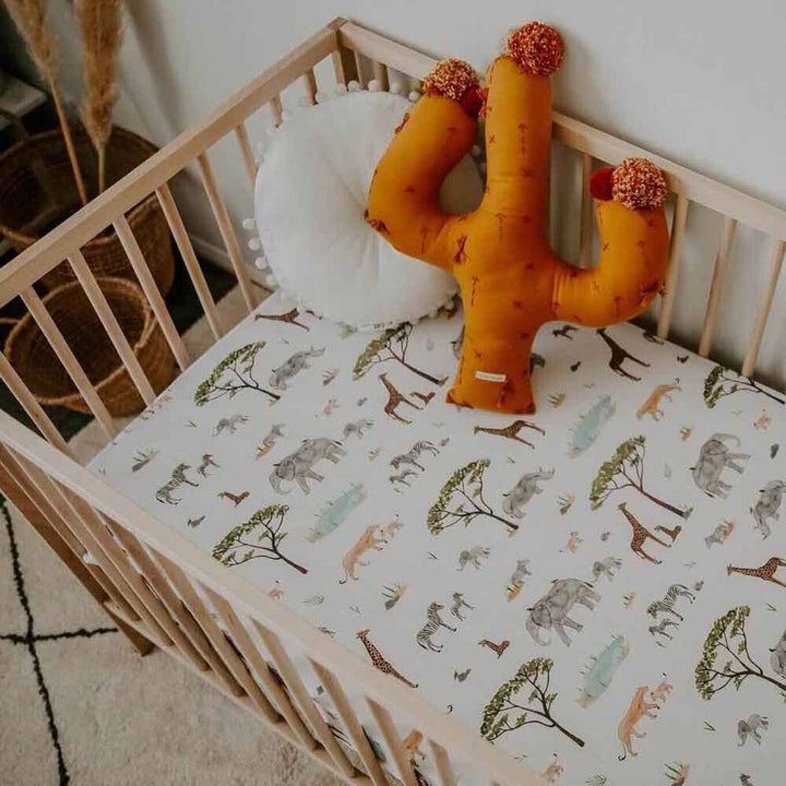 Safari Fitted Cot Sheet