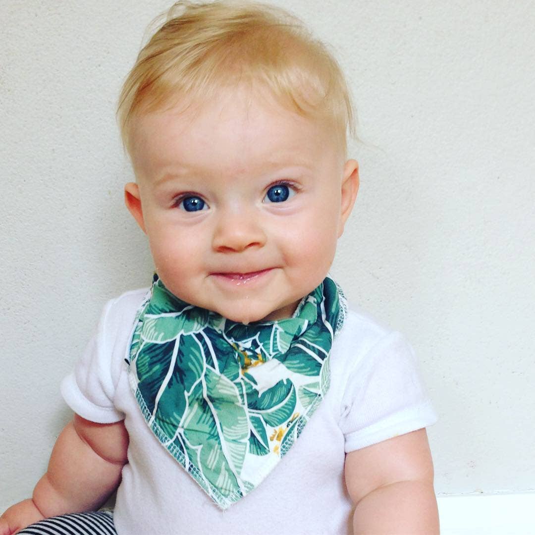 Tropical Palm Dribble Bib