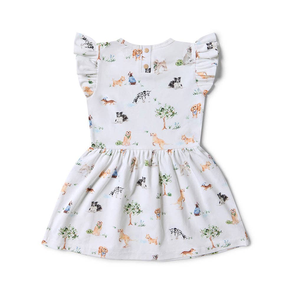 Dog Park Short Sleeve Organic Dress