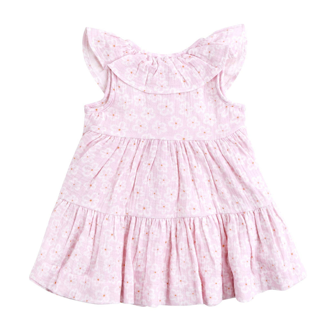 Print Tiered Dress - Frangipani