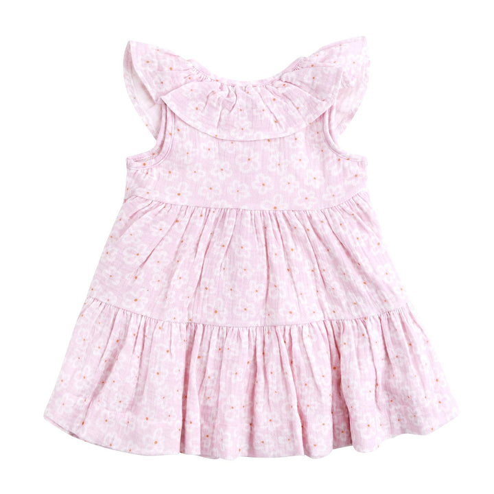 Print Tiered Dress - Frangipani