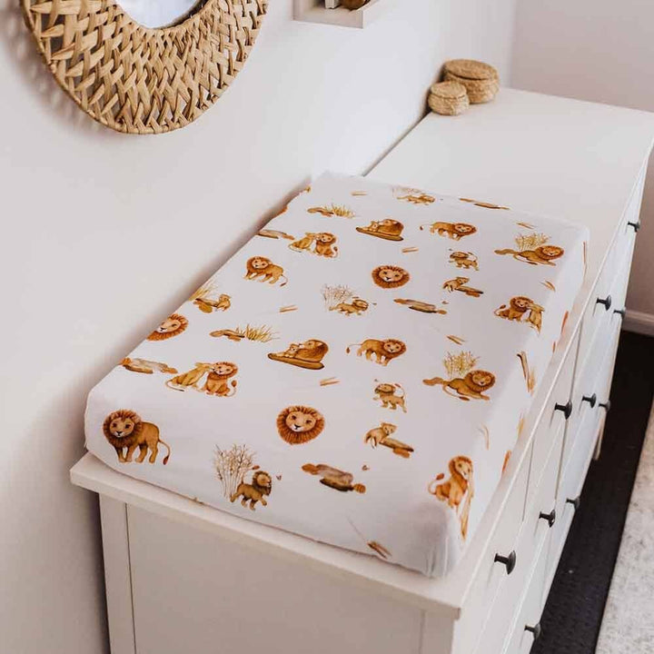 Lion Bassinet Sheet / Change Pad Cover