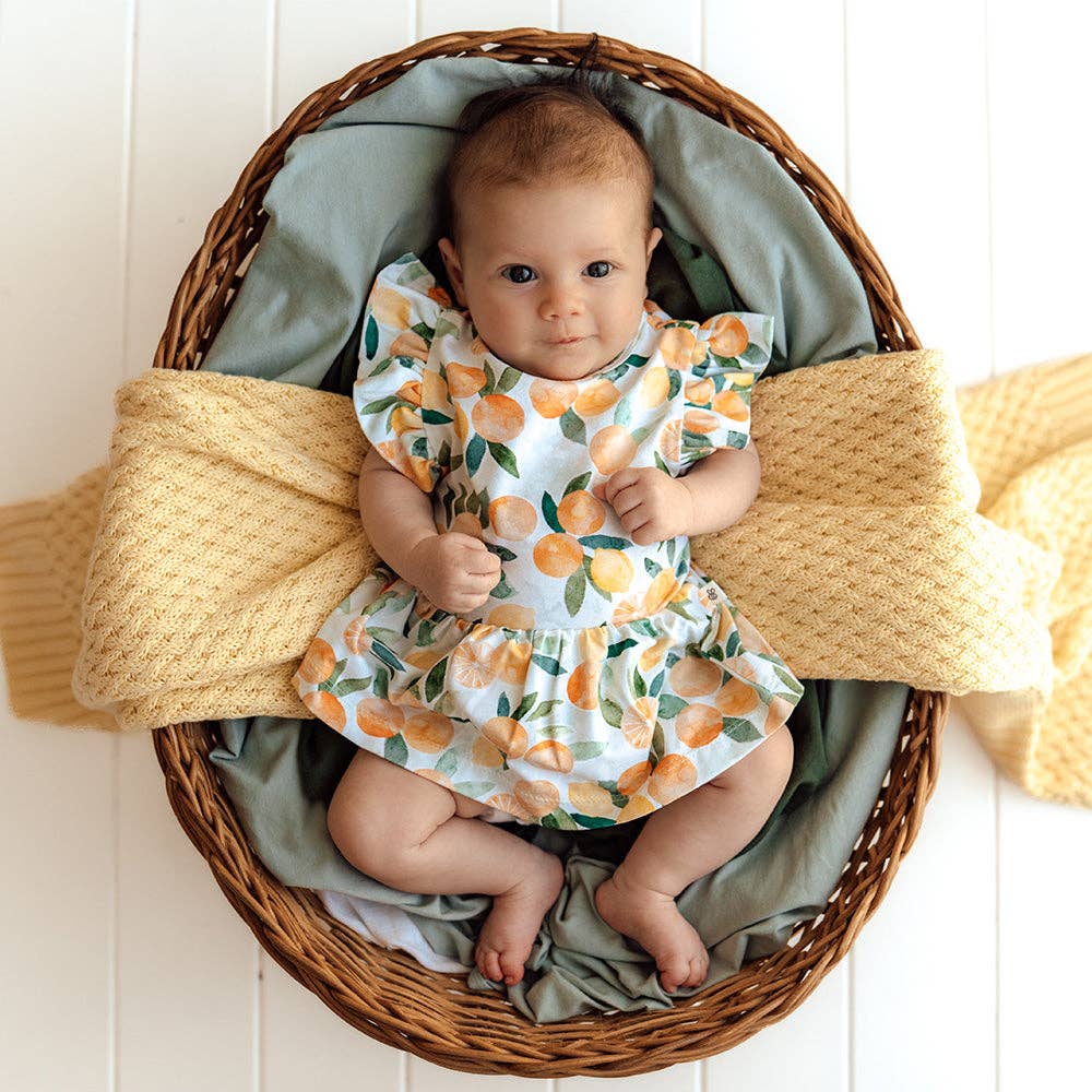 Citrus Squeeze Short Sleeve Organic Dress