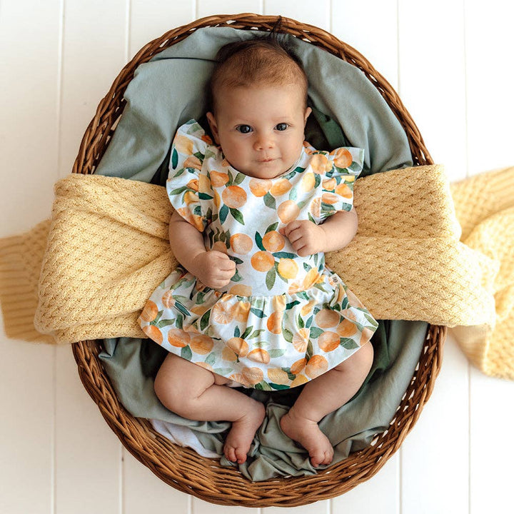 Citrus Squeeze Short Sleeve Organic Dress