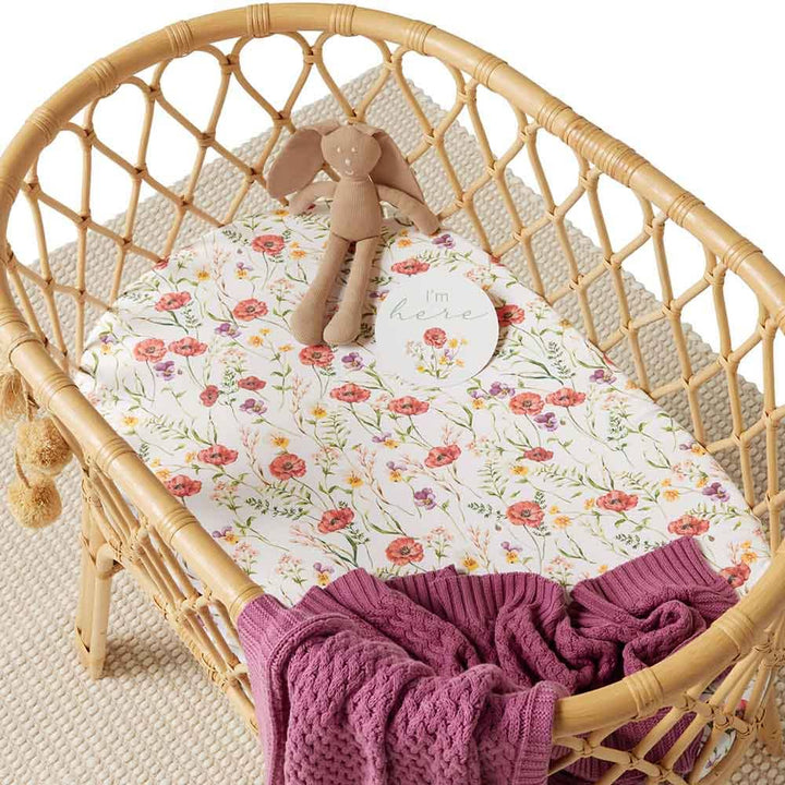 Meadow Organic Bassinet Sheet / Change Pad Cover