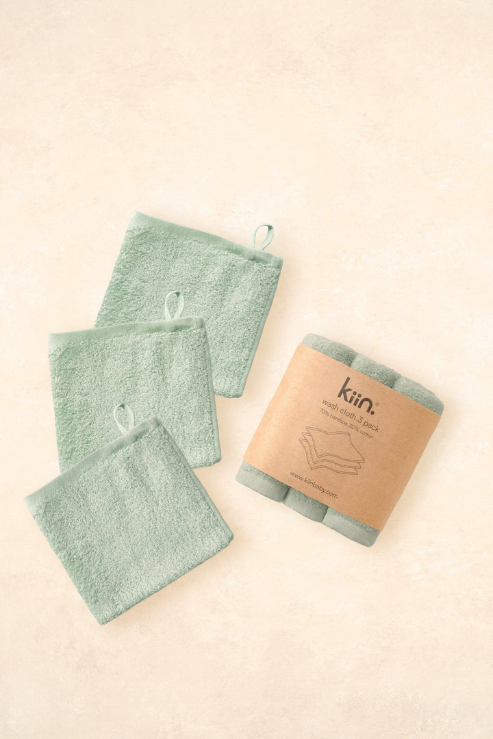 Kiin Baby Wash Cloths 3 Pack