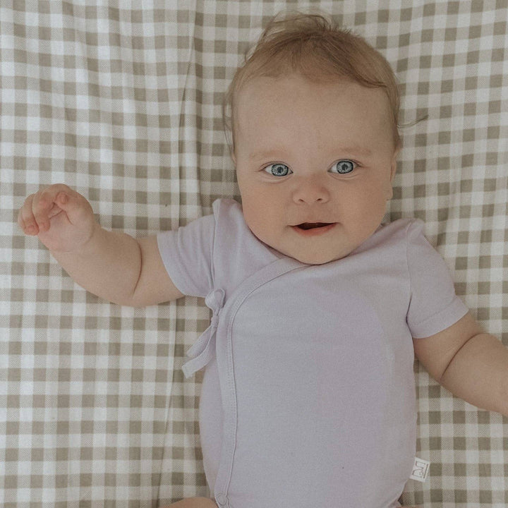 Bamboo/Organic Cotton Willow Bodysuit - Soft Lilac