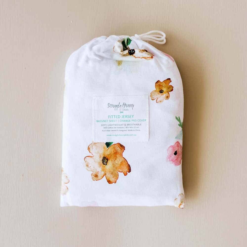 Poppy Bassinet Sheet / Change Pad Cover