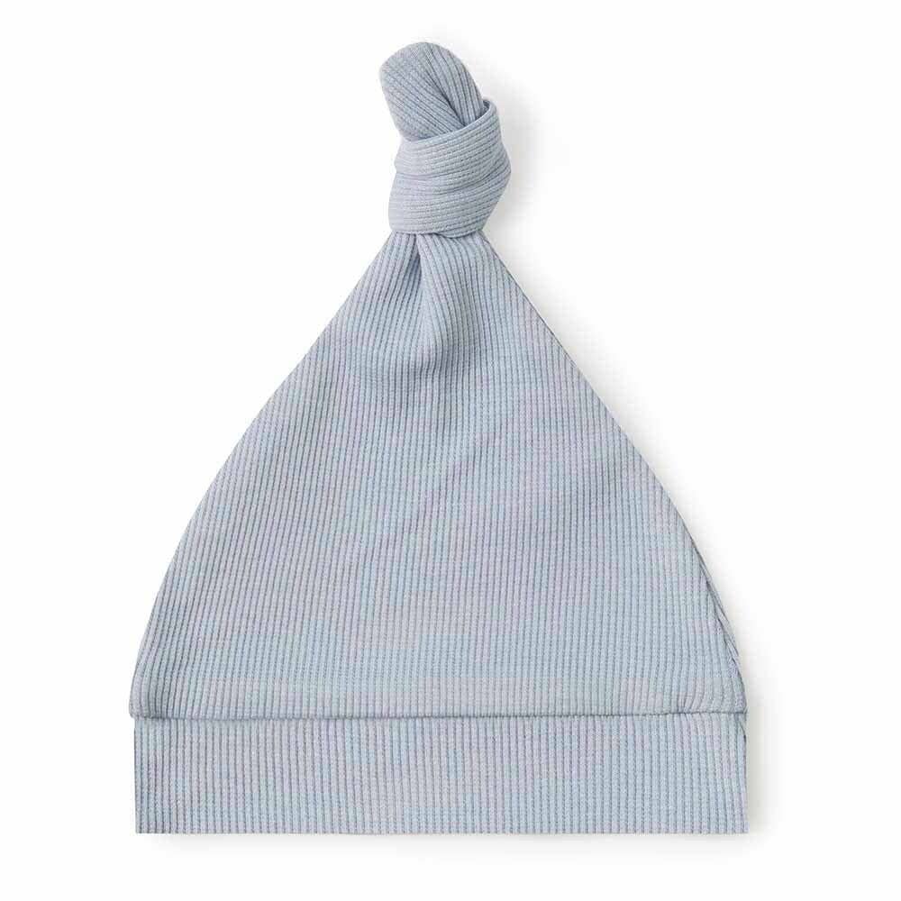 Zen Ribbed Organic Knotted Beanie