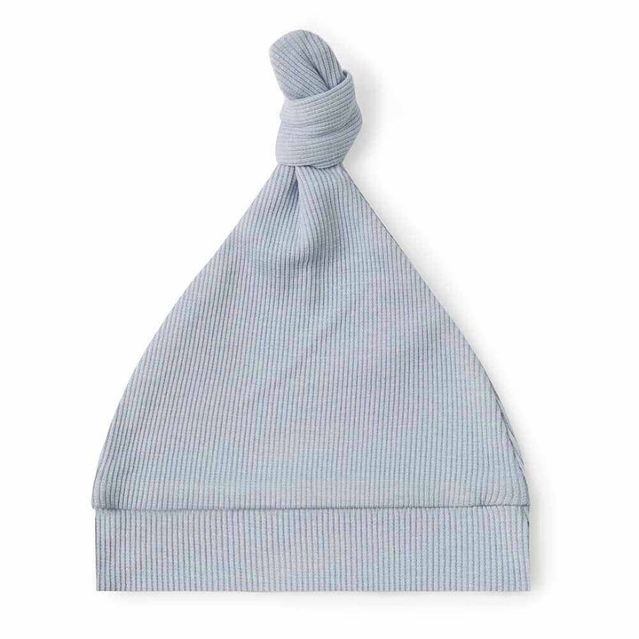 Zen Ribbed Organic Knotted Beanie