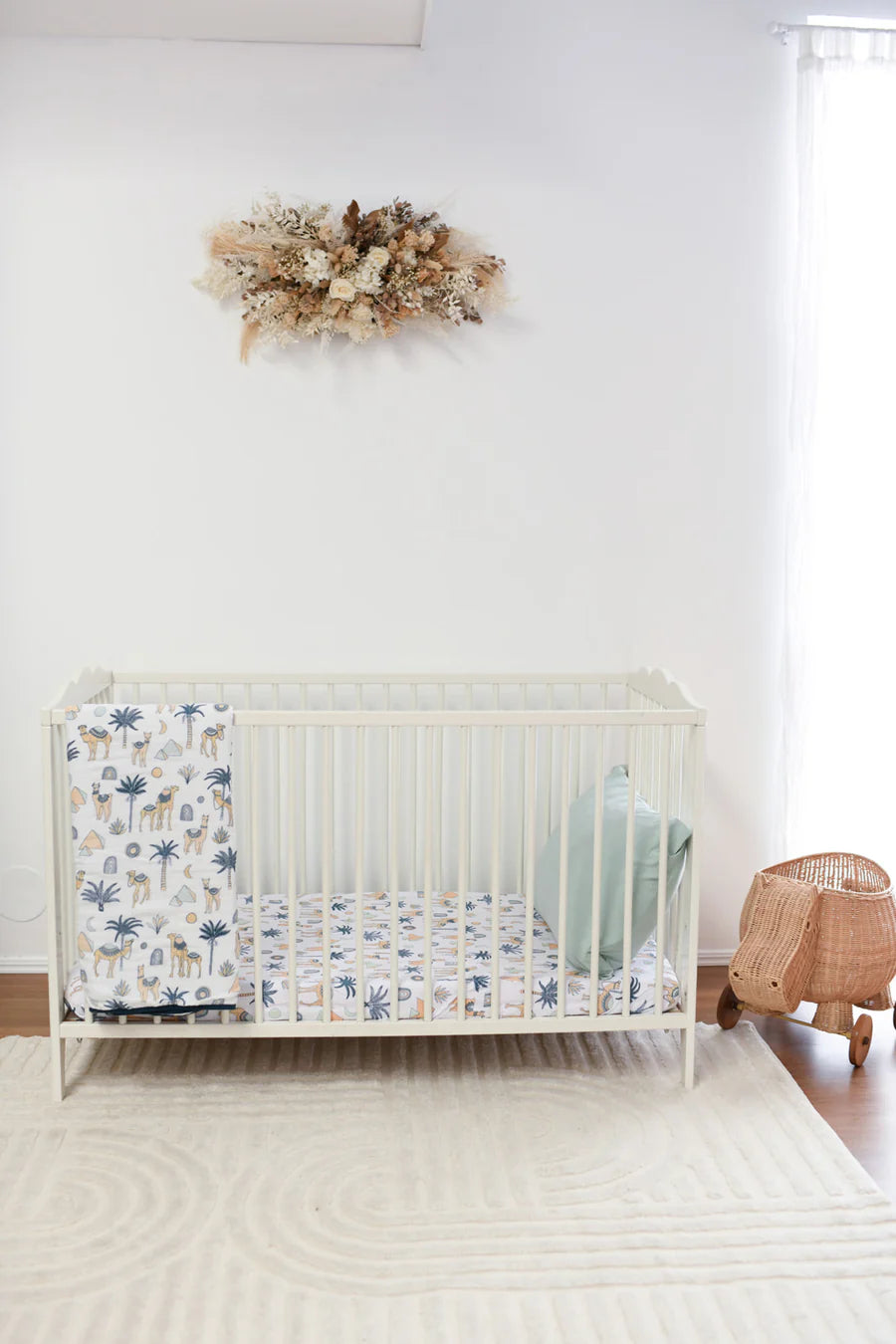 Luna’s Treausures Bamboo Jersey Cot Sheet