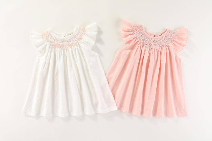 Parisien DRESS:             Pink and White