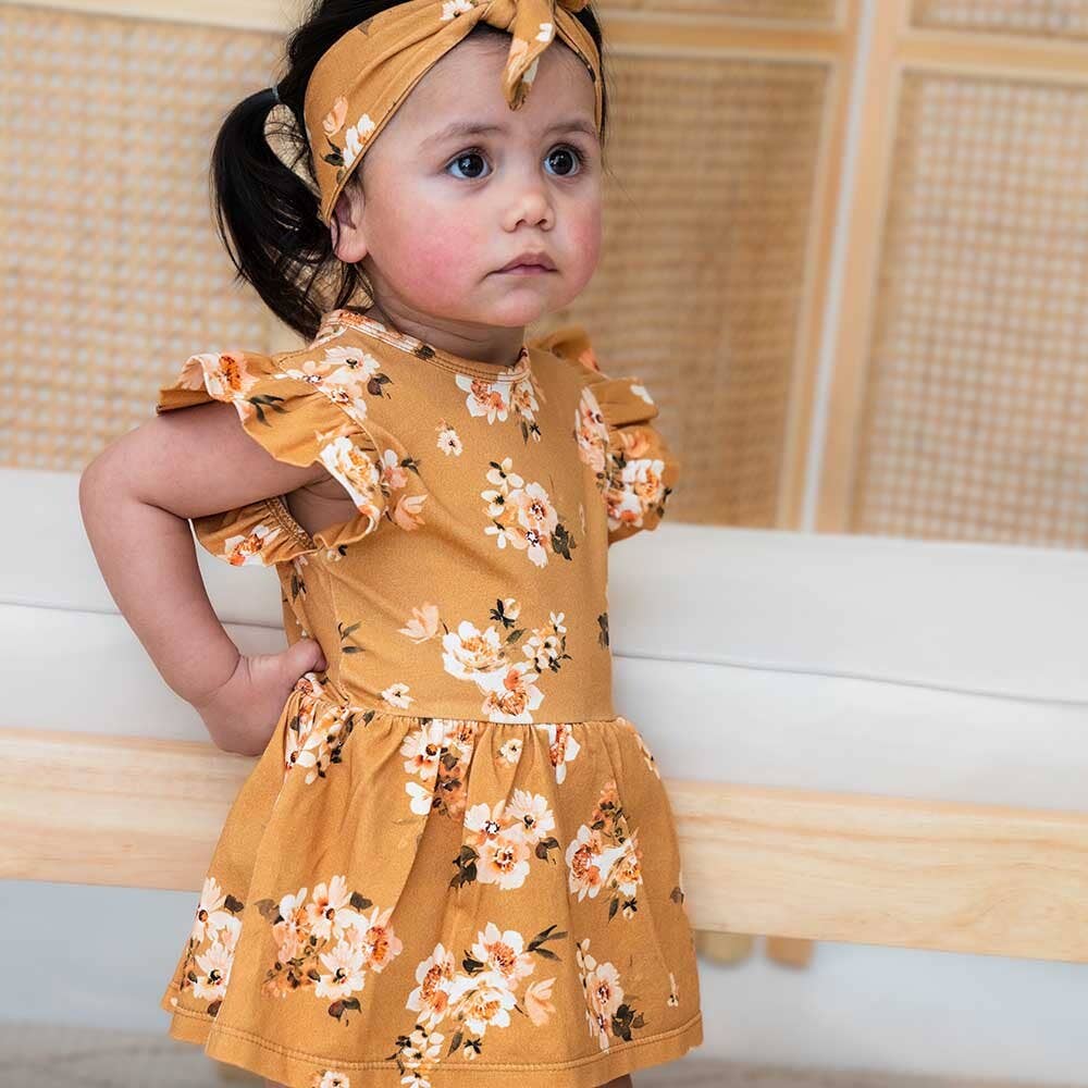 Golden Flower Organic Dress