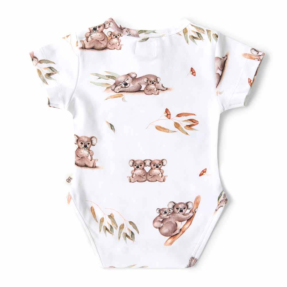 Koala Short Sleeve Organic Bodysuit