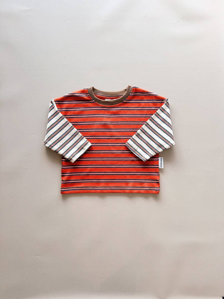 Colour Block Stripe Tee | Tuscany