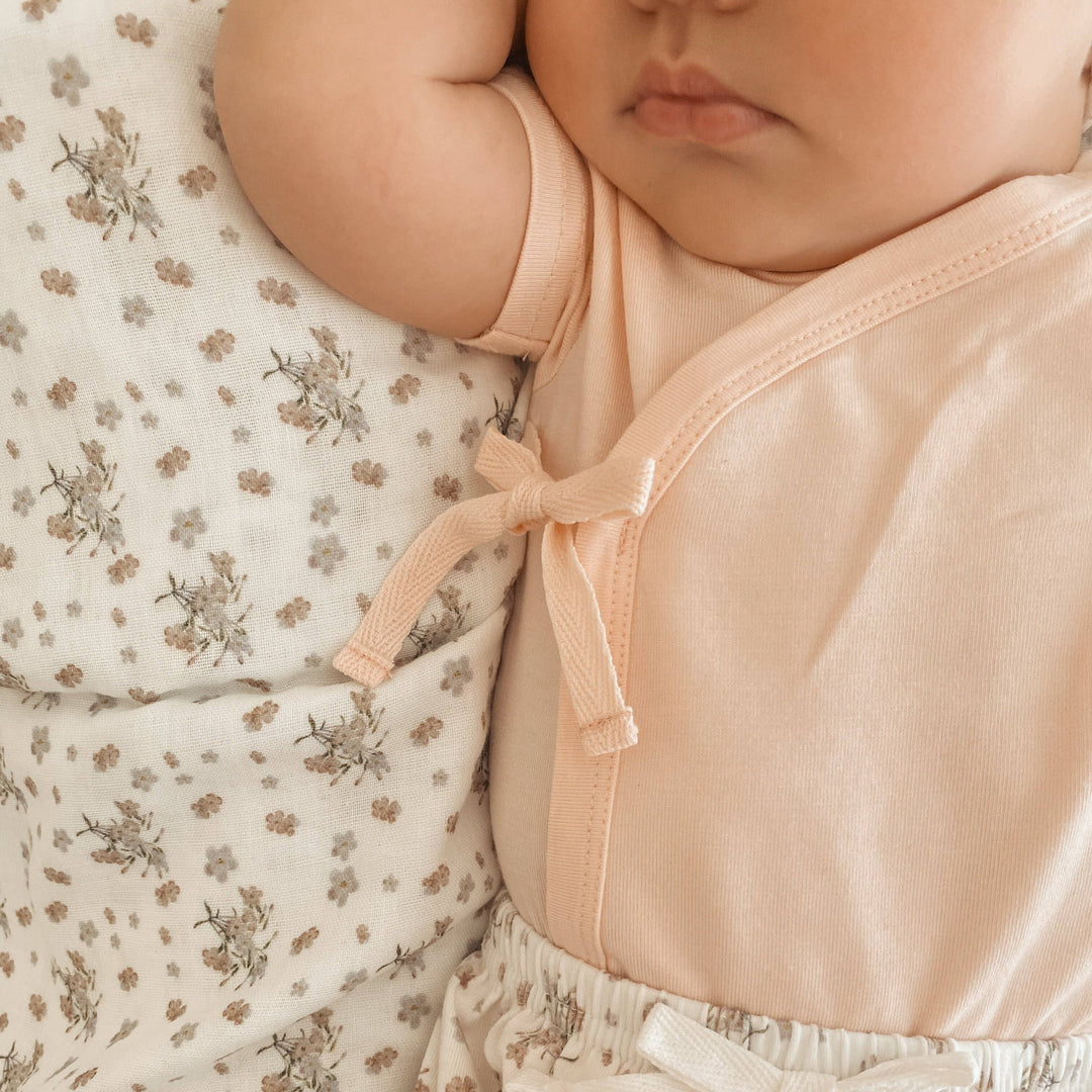 Bamboo/Organic Cotton Willow Bodysuit - Soft Mocha