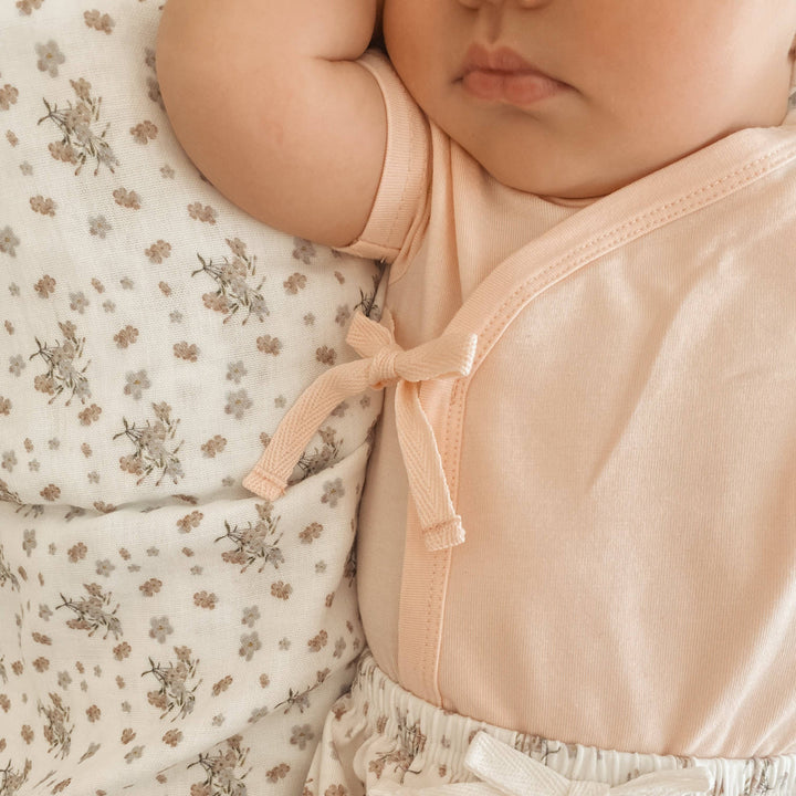 Bamboo/Organic Cotton Willow Bodysuit - Soft Mocha