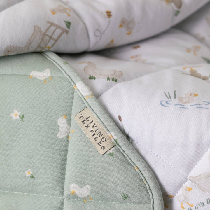 Organic Jersey Quilted Cot Comforter - Goosey Goosey