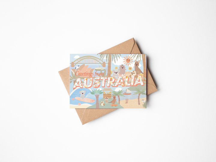 Greetings from Australia | Aussie icons GREETING CARD