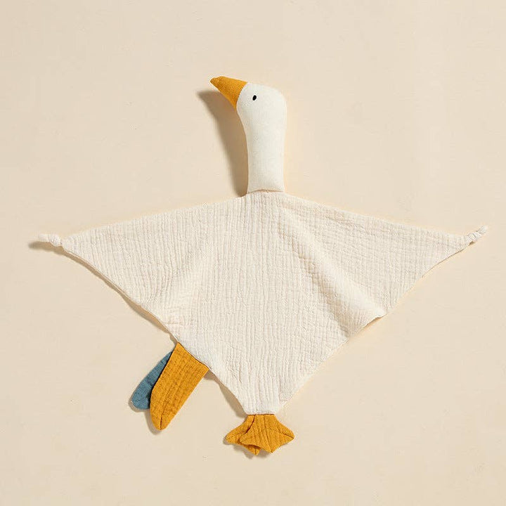 Goose Comforter Baby Security Blanket - Parchment