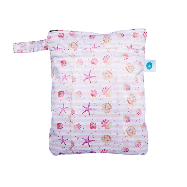 Premium Double Pocket Wetbag Seashells