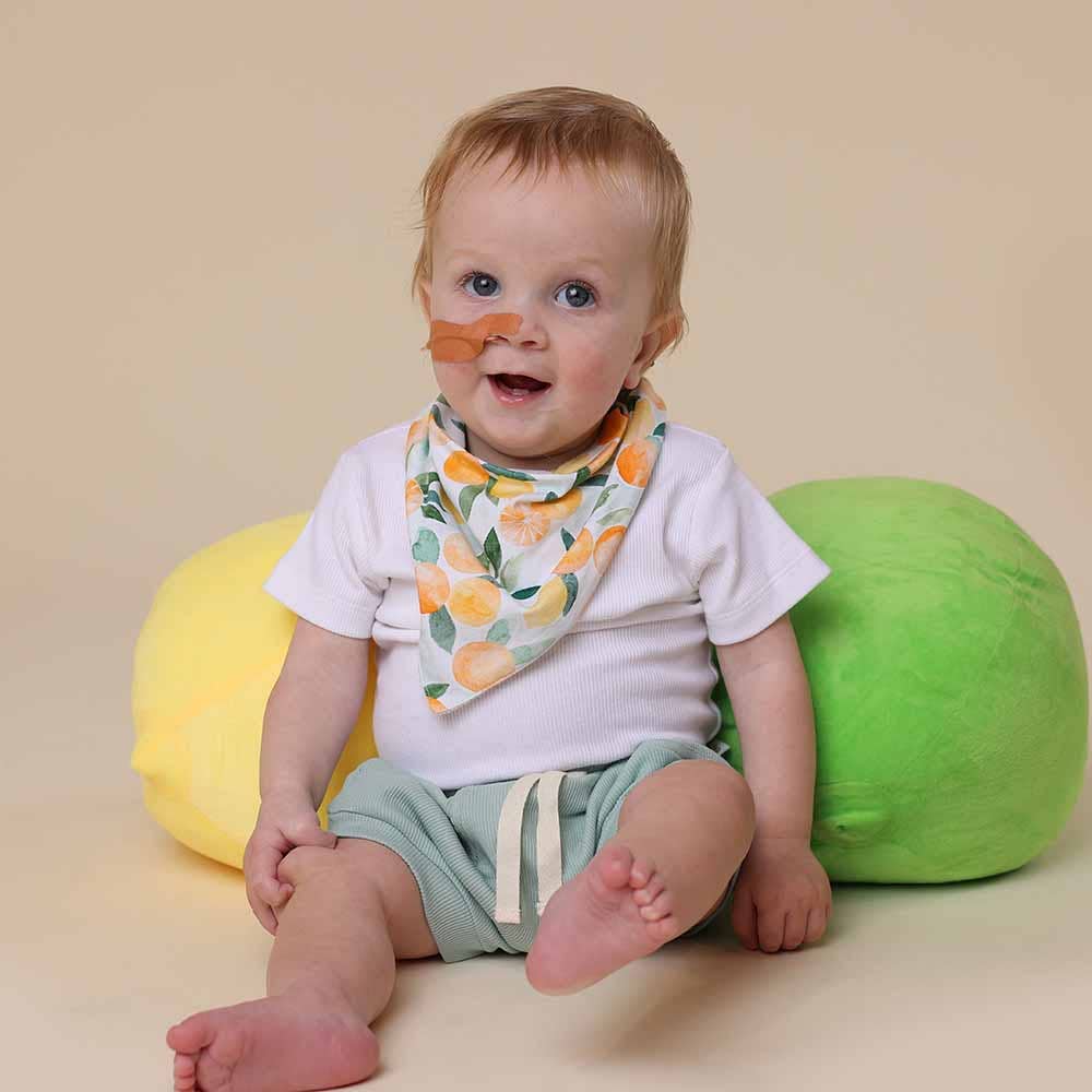 Citrus Squeeze Organic Dribble Bib