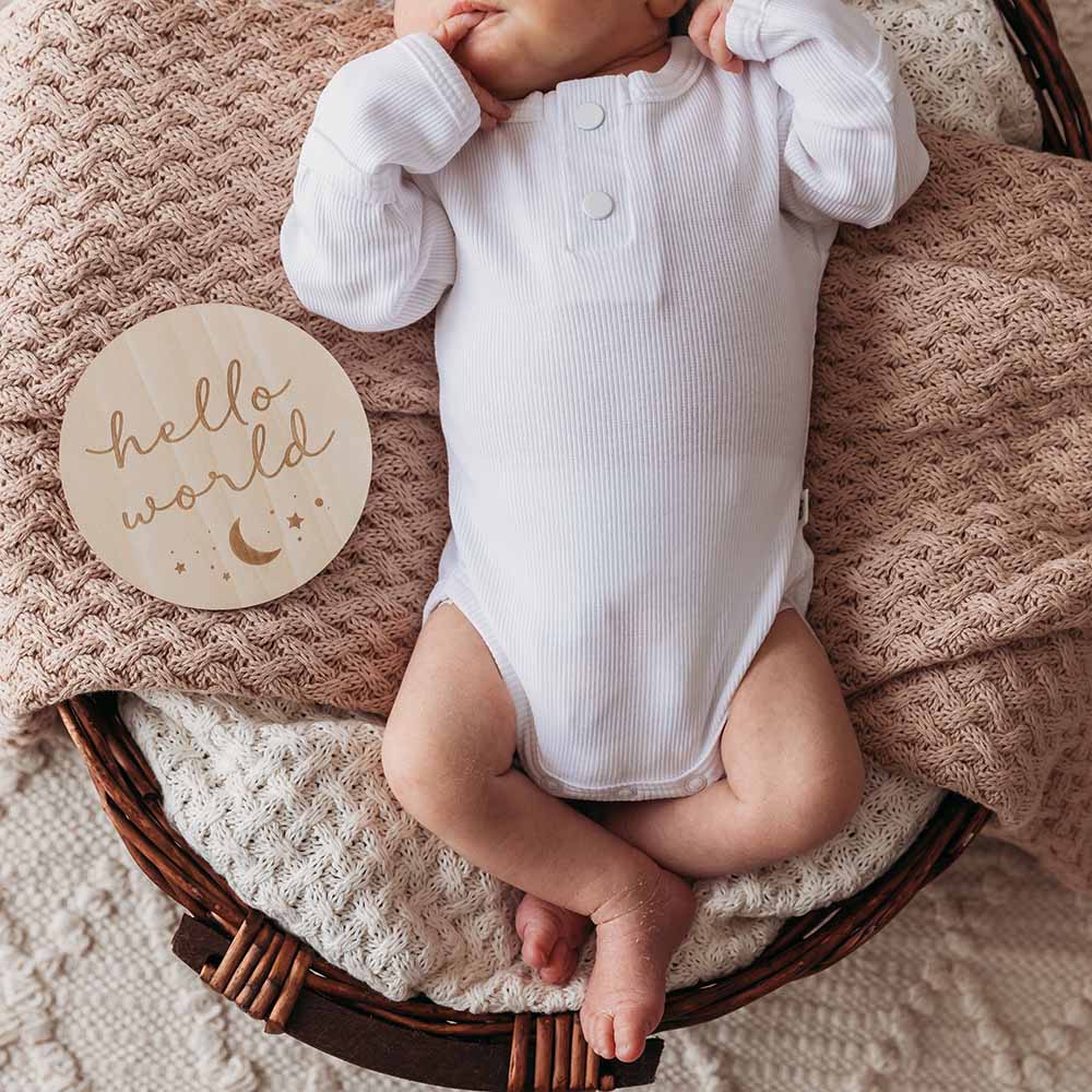 Milk Long Sleeve Organic Bodysuit