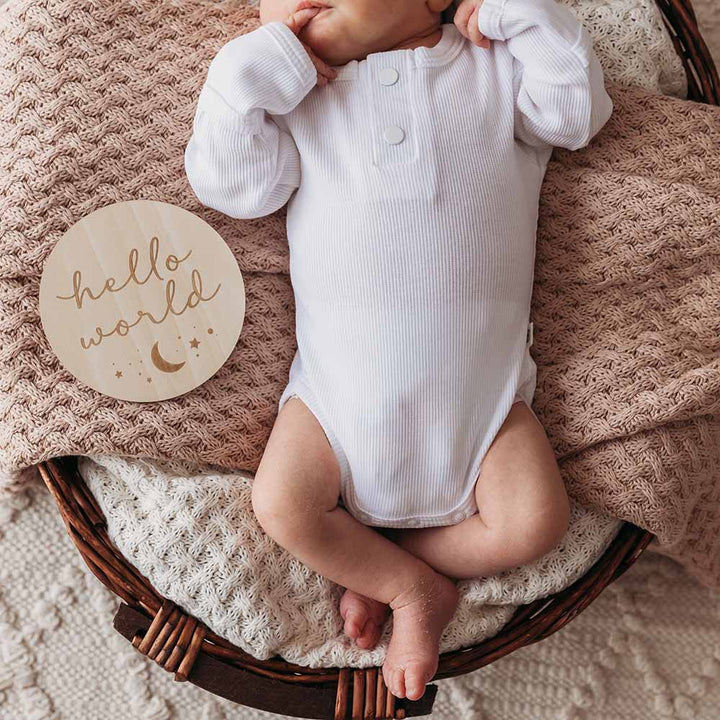 Milk Long Sleeve Organic Bodysuit