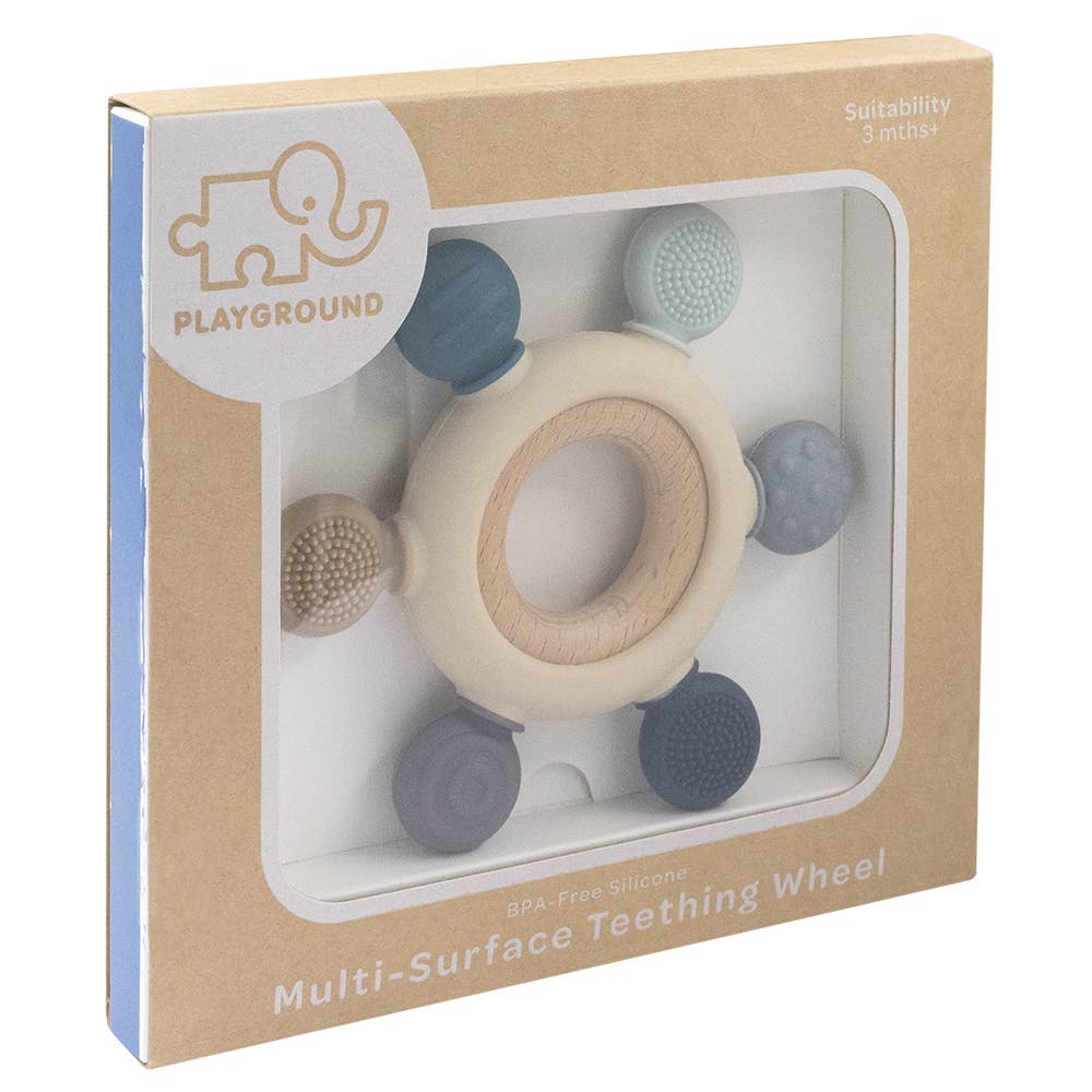 Multi-Surface Teething Wheel - Blue